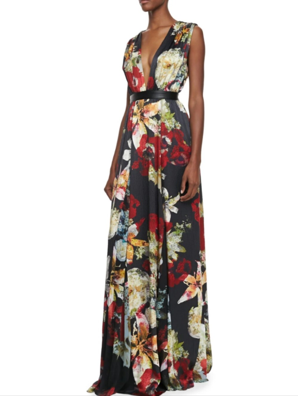 Alice + Olivia Triss Sleeveless Maxi Dress in Blossom Montage